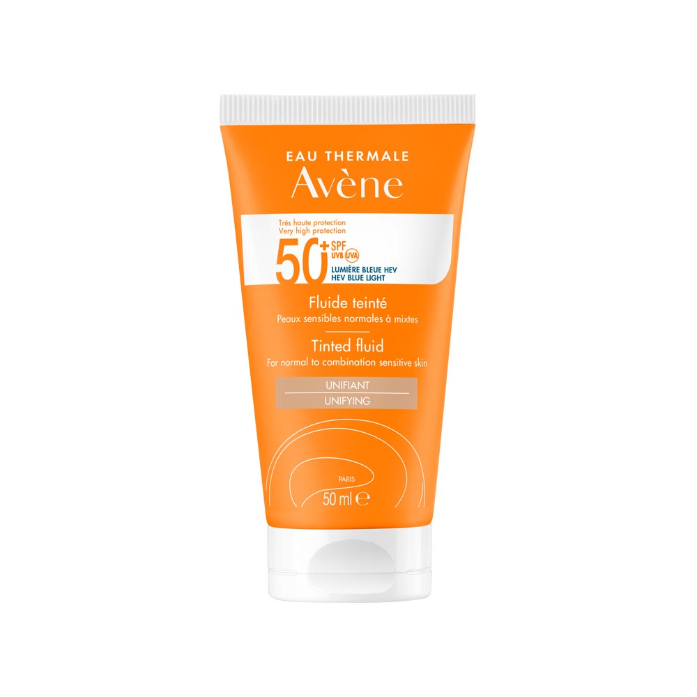 Avene Fluid Tinted SPF 50+ lightweight sunscreen for normal skin 50ml