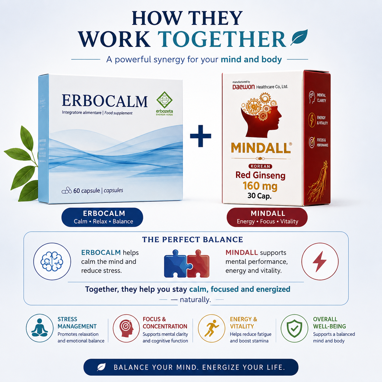 Mind & Body Balance Bundle supporting focus, concentration and emotional wellbeing