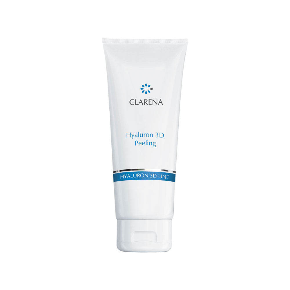 Clarena Hyaluron 3D Peeling – Mechanical & enzymatic exfoliator with papain, volcanic pearlite, and hyaluronic acid – 100ml
