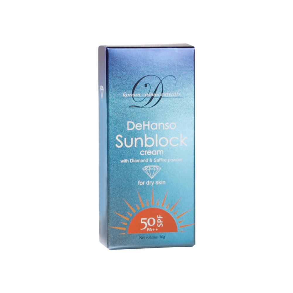DeHanso Sunblock Cream SPF 50 PA++ Korean sunscreen for dry skin