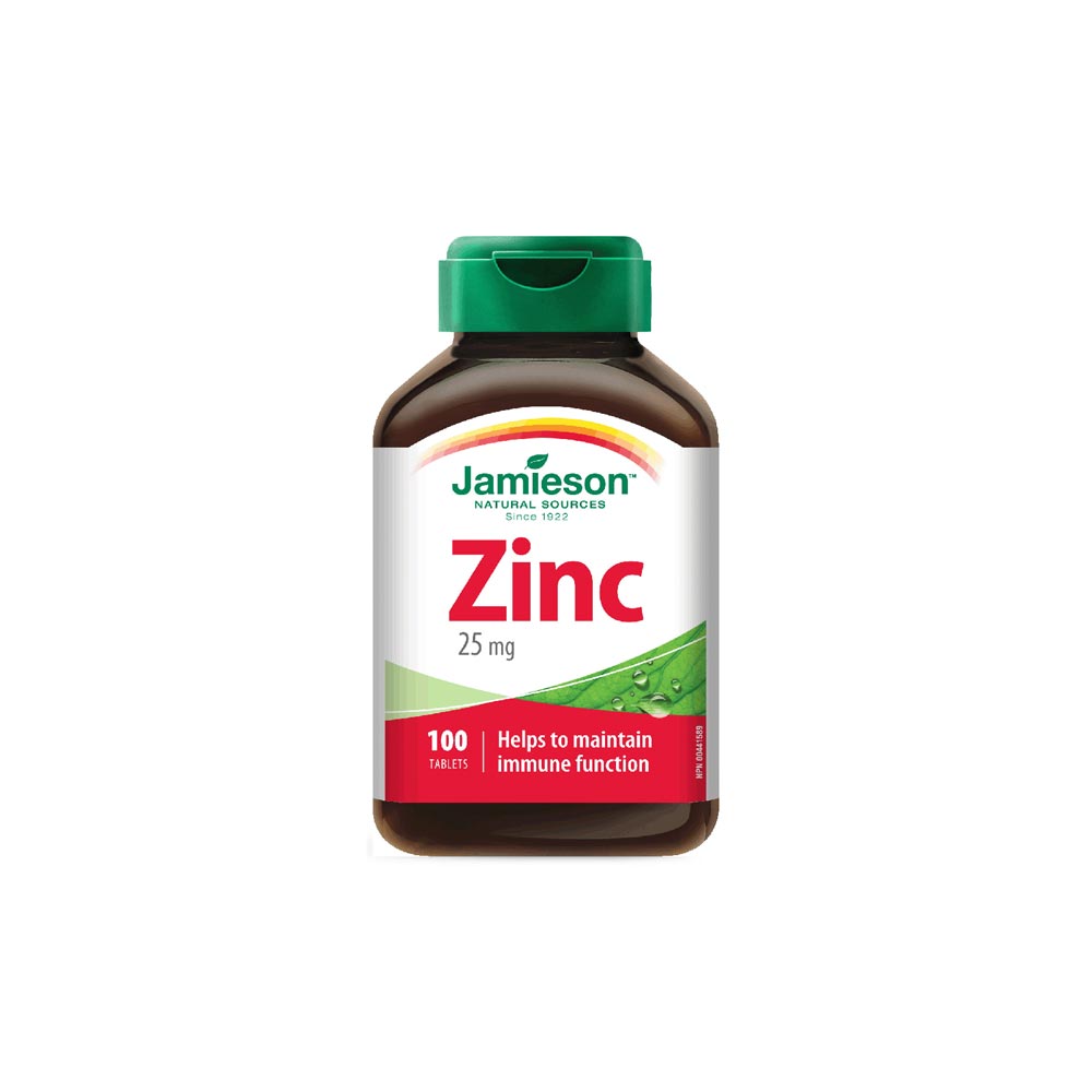Jamieson Zinc 25 mg | 100 Tablets