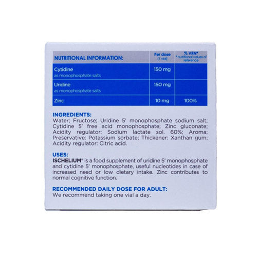 Polifarma Ischelium 10 vials – Supports cognitive function, nerve regeneration & mental clarity with clinically tested formula