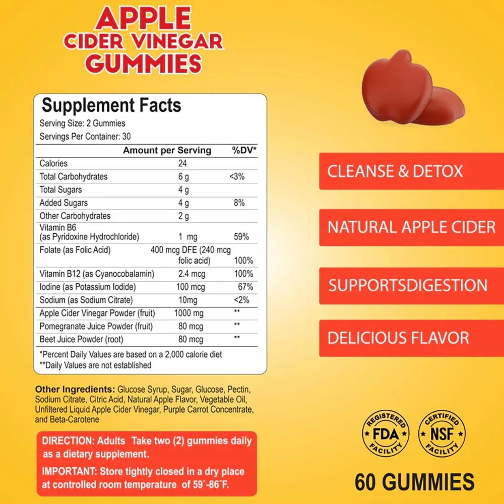 Daily Alfa Apple Cider Vinegar Gummies for weight management and digestive health