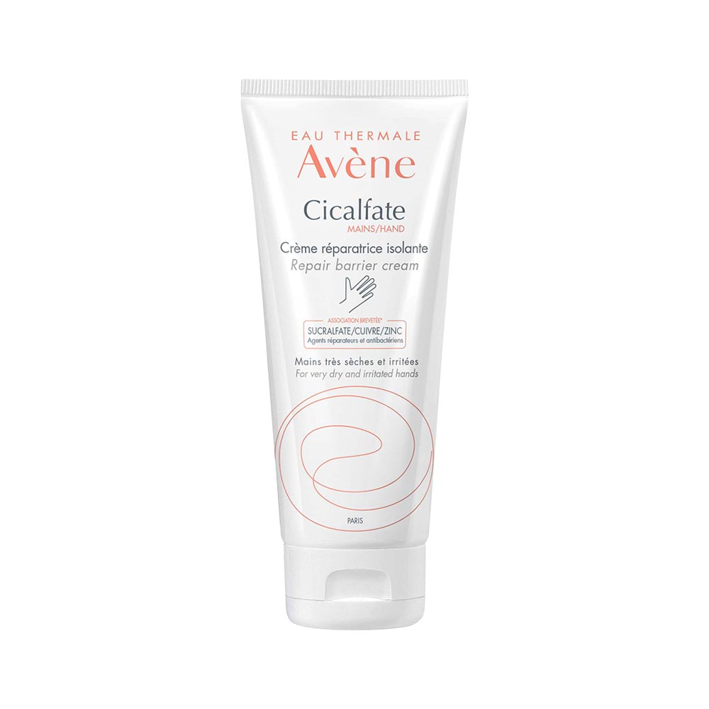 Avene Cicalfate Hand Cream – repairing hand cream with sucralfate, copper-zinc complex, and soothing spring water.