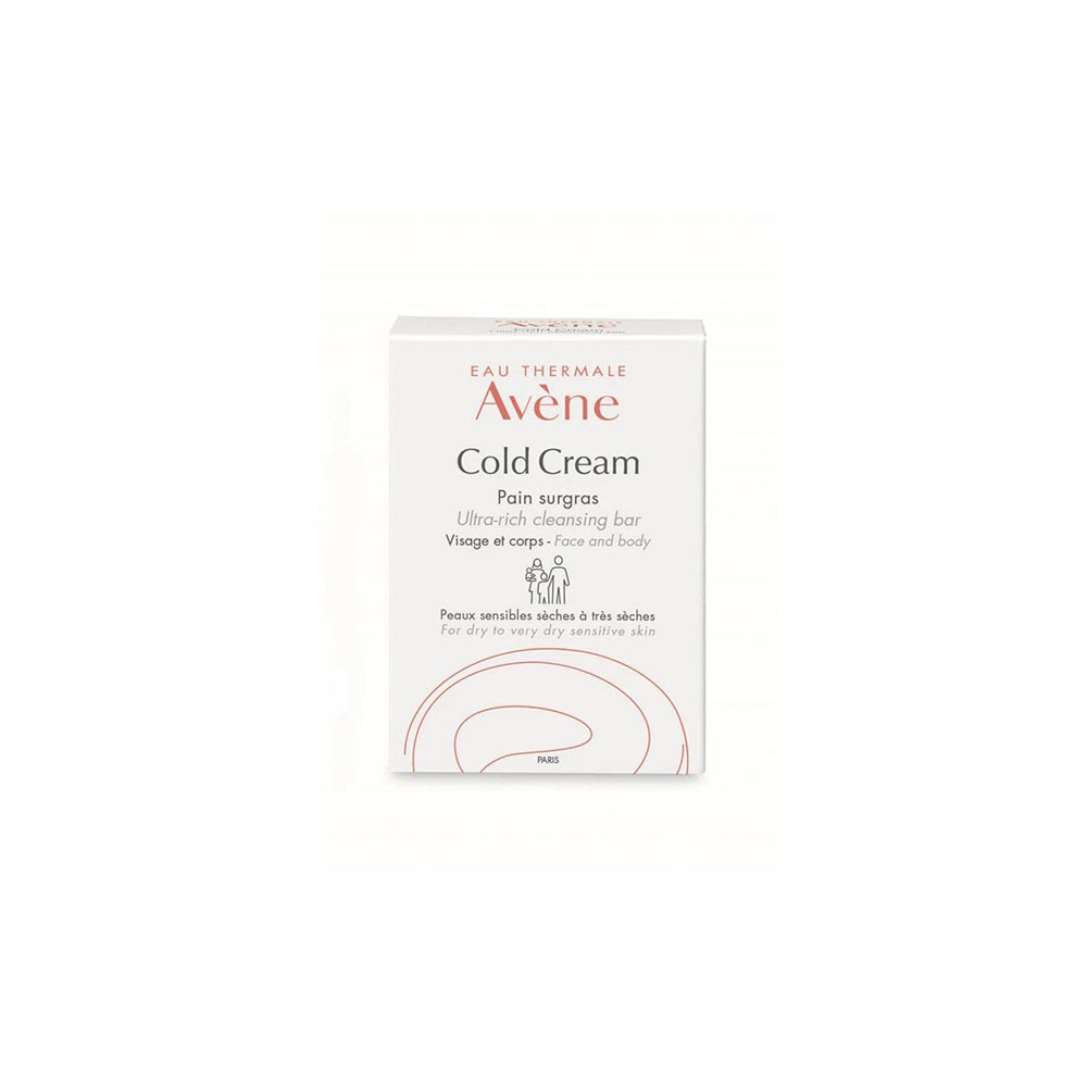 Avene Cold Cream Ultra-Rich Cleansing Bar 100 g – soap-free cleanser for sensitive dry skin