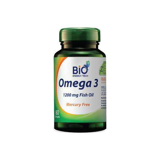 Bio Omega 3 fish oil 1200 mg softgels mercury-free supplement for heart and brain health