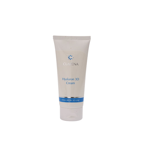 Clarena Hyaluron 3D Cream, moisturizing cream with hyaluronic acid for dry and mature skin, smooths wrinkles and enhances elasticity.