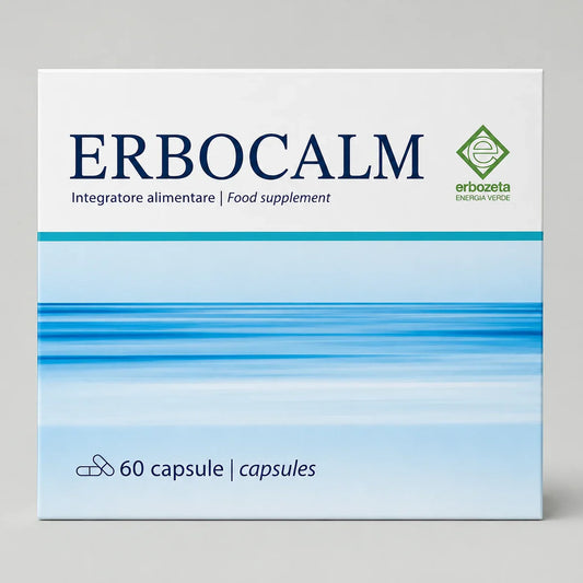 ERBOCALM GABA 500 mg capsules relaxation and sleep support 60 capsules
