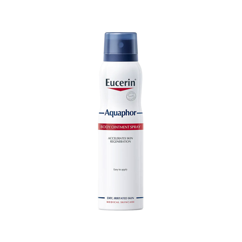 Eucerin Aquaphor Ointment Body Spray – cooling, fast-absorbing moisturizing spray for very dry skin.