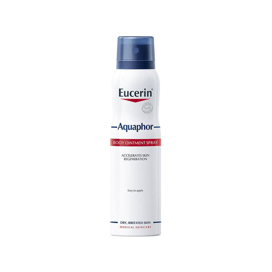 Eucerin Aquaphor Ointment Body Spray – cooling, fast-absorbing moisturizing spray for very dry skin.