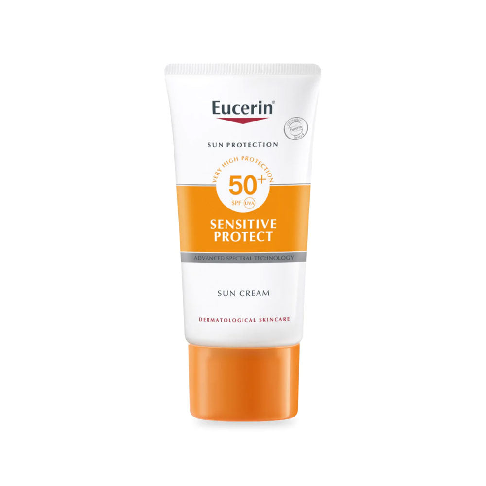 Eucerin Sun Cream Sensitive Protect SPF50+ | Lightweight facial sunscreen for sensitive skin