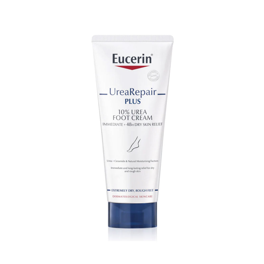 Eucerin UreaRepair PLUS 10% Urea Foot Cream – hydrates and repairs very dry, cracked feet.