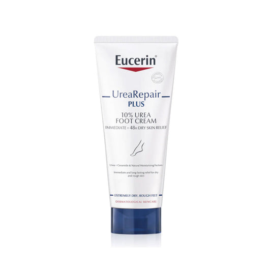 Eucerin UreaRepair PLUS 10% Urea Foot Cream – hydrates and repairs very dry, cracked feet.