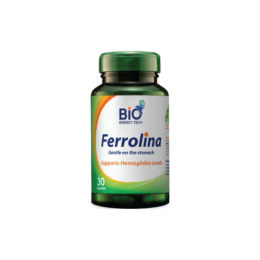 Bio Ferrolina supplement with iron and spirulina – gentle iron support for energy and blood health