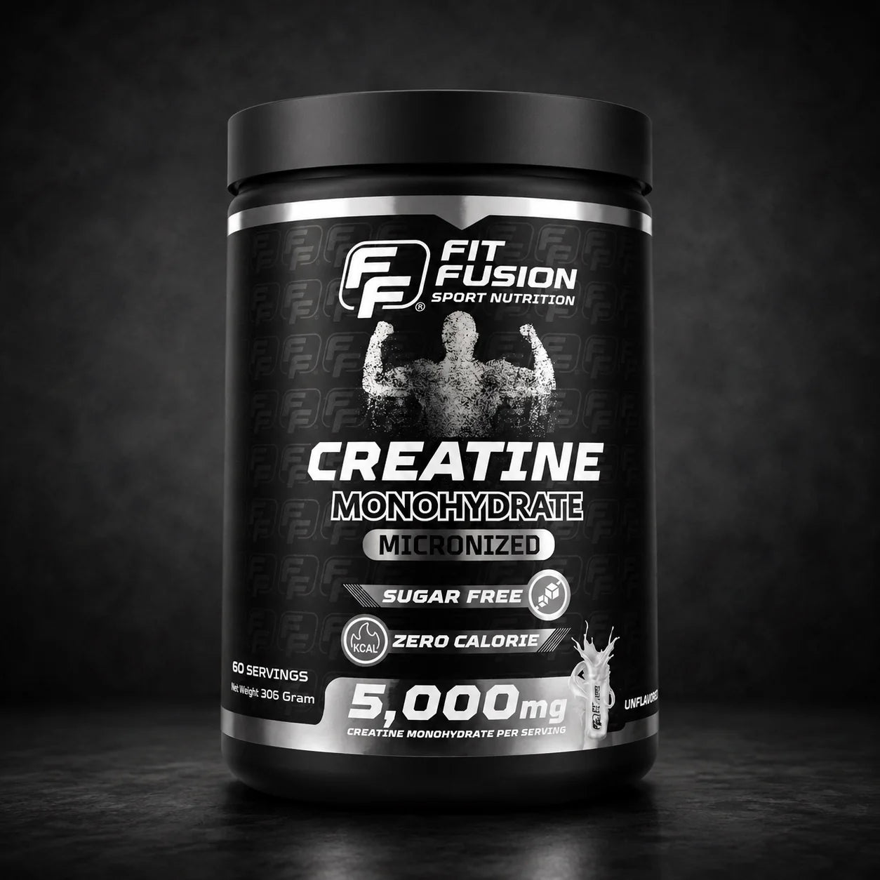 Fit Fusion Creatine Monohydrate Unflavored Powder - 306 g