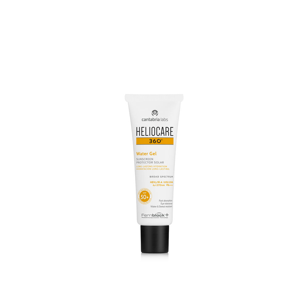 Heliocare 360 Water Gel SPF 50+ hydrating sunscreen with hyaluronic acid
