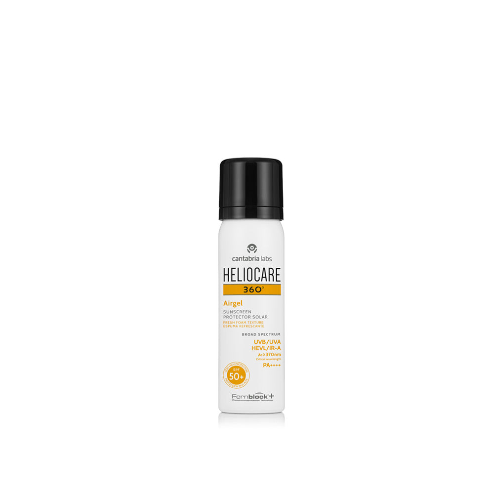 Heliocare 360º Airgel SPF 50+ lightweight foam sunscreen with Fernblock®