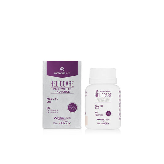 Heliocare Purewhite Radiance Max 240 whitening and anti-aging capsules with Fernblock®