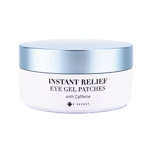 Instant Relief Eye Gel Patches with Caffeine for reducing puffiness and dark circles