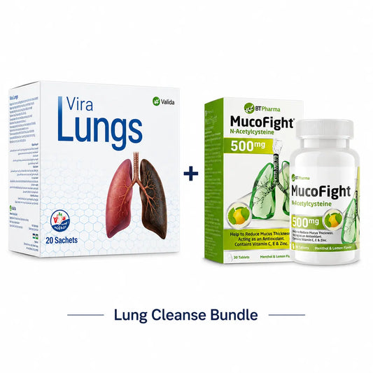 Vira Lungs + MucoFight NAC 500 mg | Lung Cleanse Bundle | Botanical Respiratory & Mucus Support