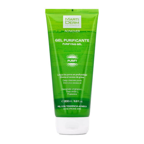 Martiderm Acniover Purifying Gel 200 ml | Facial Cleansing Gel for Acne-Prone Skin