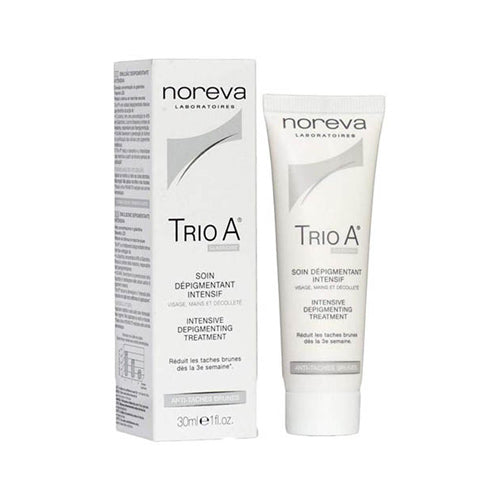 Noreva Trio A Intensive Depigmenting Cream 30ml – reduces brown spots, evens skin tone, and brightens complexion.