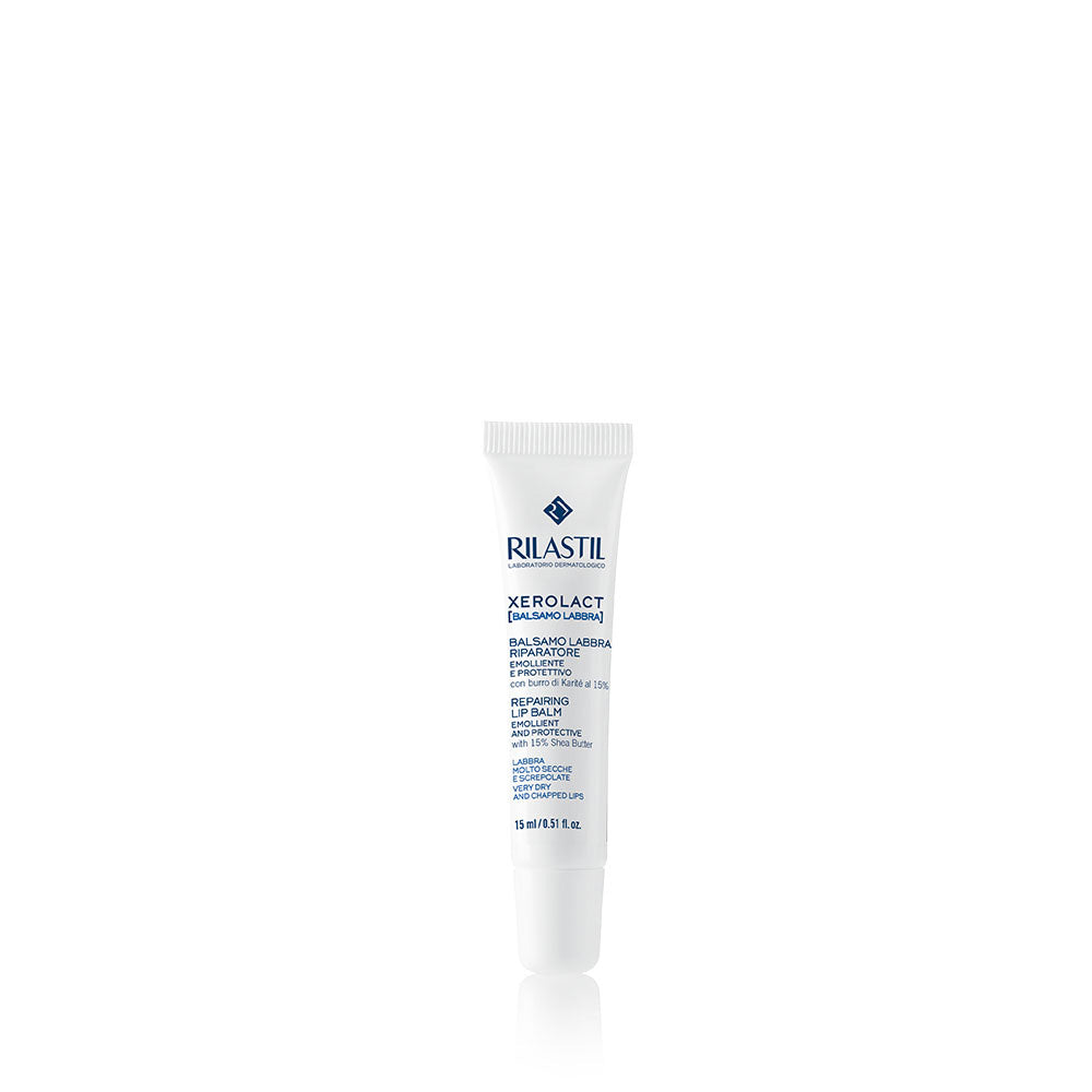 Rilastil Xerolact Repairing Lip Balm 15 ml for dry cracked and chapped lips