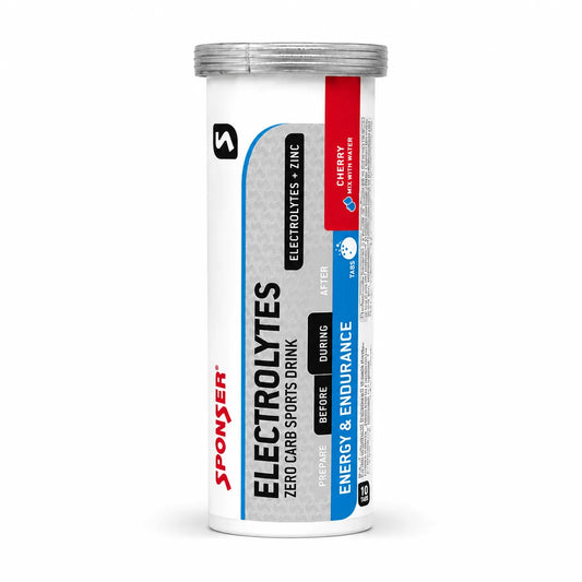 Sponser Electrolytes + Zinc zero carb effervescent sports drink tablets