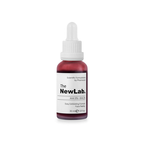 The NewLab AHA 10% + BHA 2% Face Peeling 30ml – Exfoliating serum for smooth, radiant skin, reduces pores, blackheads, and acne scars.