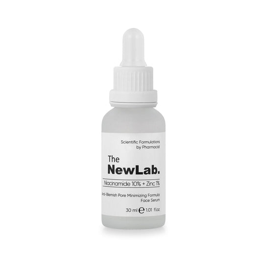 NewLab Niacinamide 10% + Zinc 1% Face Serum 30ml for oily and acne-prone skin, tightens pores, and boosts hydration.