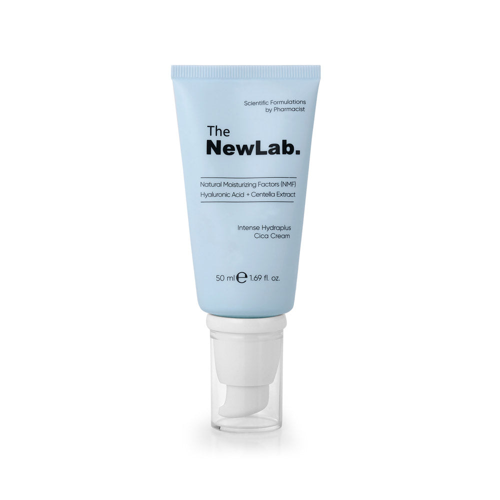 NewLab NMF + Centella Extract + Hyaluronic Acid Cica Cream 50ml for sensitive skin hydration.