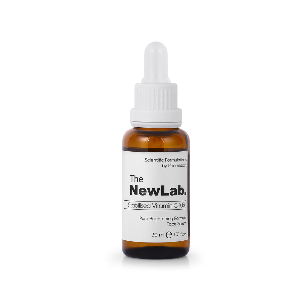 The NewLab Vitamin C 10% Face Serum 30ml – Brightening serum with antioxidants to reduce dark spots, boost collagen, and protect skin.