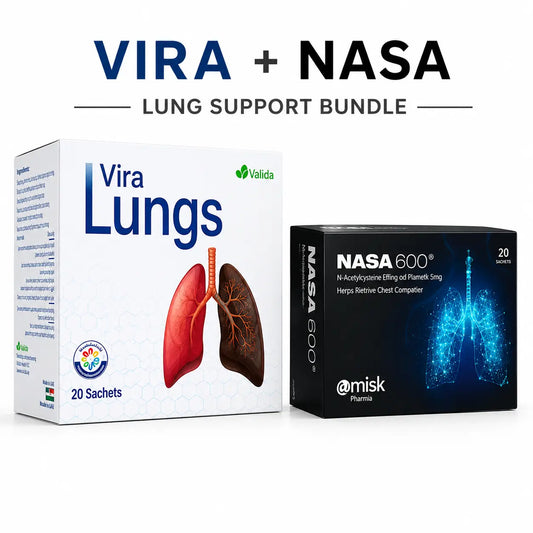 Botanical lung support formula combined with 600 mg N-Acetylcysteine for healthy breathing