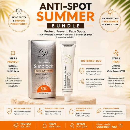 Dehanso Anti-Spot Summer Bundle | Daily UV Protection & Brightening Care