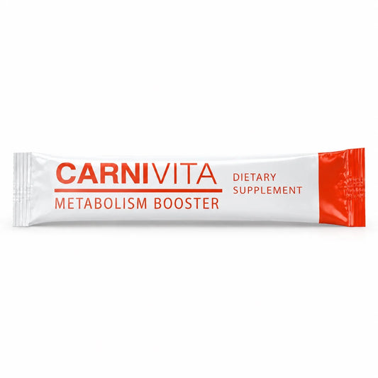 Carnivita L-Carnitine 3000 mg Metabolism Booster single oral stick pack by Vita Verd Pharma.