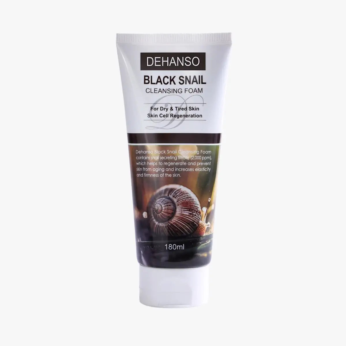 DeHanso Black Snail Cleansing Foam 180 ml snail mucin cleanser for dry skin hydration