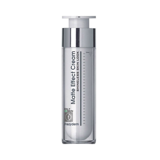 Frezyderm Matte Effect Cream 50ml for oily and combination skin, mattifies, hydrates, and minimizes fine lines.