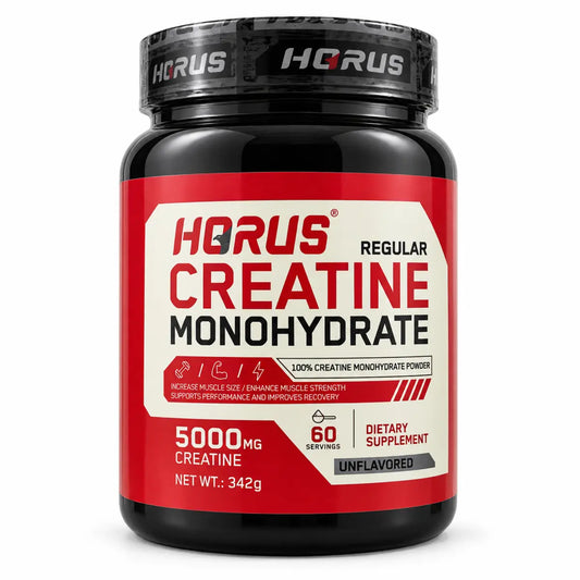 HORUS Regular Creatine Monohydrate Powder 342g tub with 60 servings