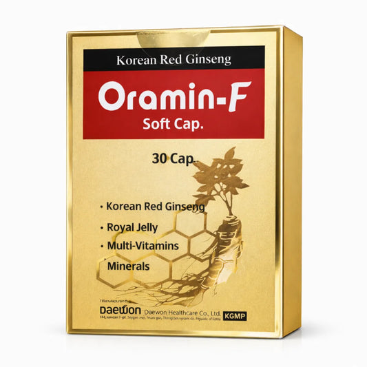 Oramin-F Korean Red Ginseng capsules with royal jelly 30 softgels
