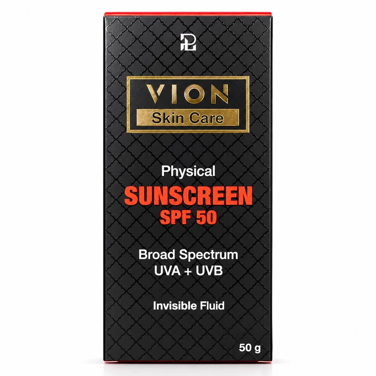 VION Physical Sunscreen SPF 50 Invisible Fluid Mineral Face Sunscreen 50g